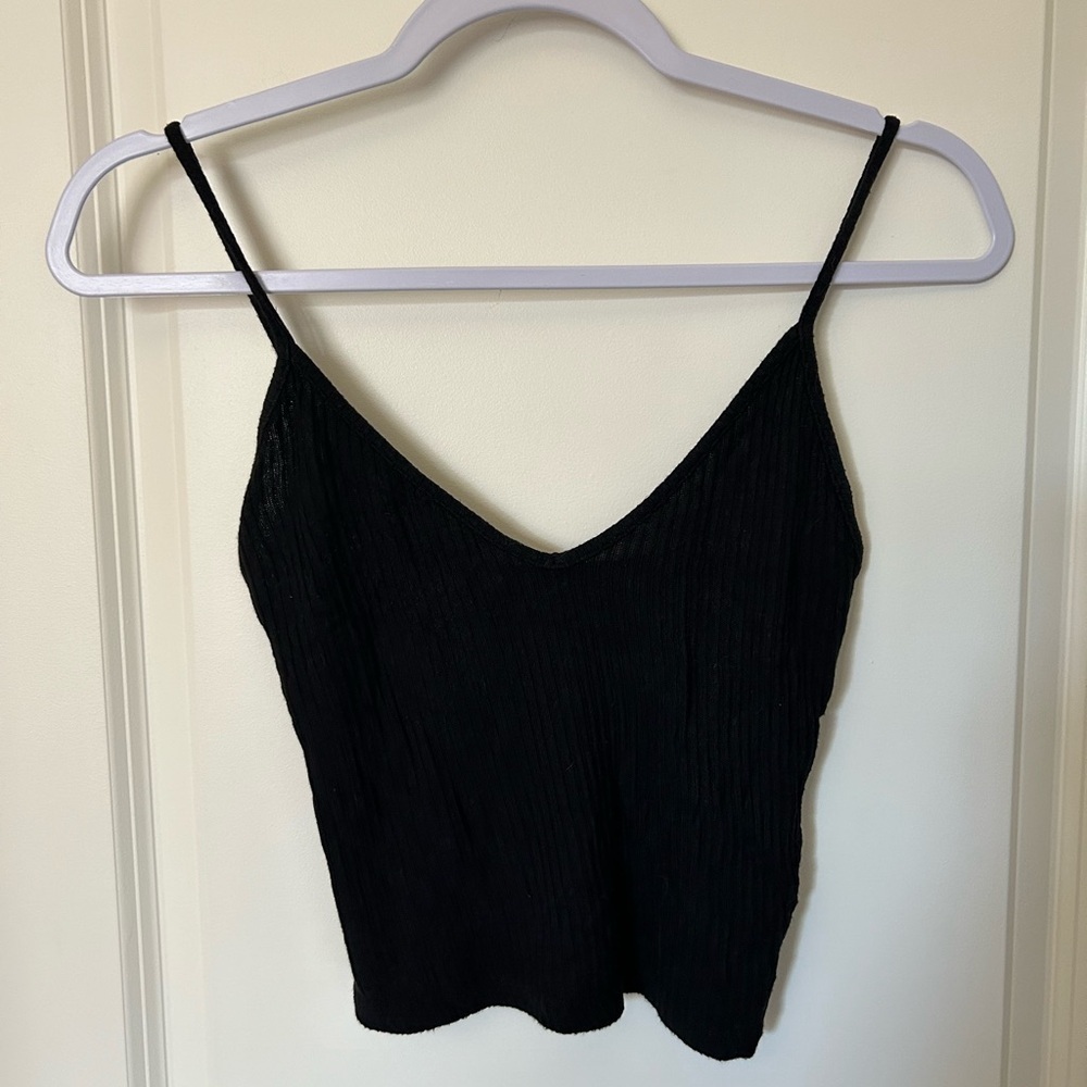 Brandy Melville Black Ribbed Women's Top - Picture 3 of 6